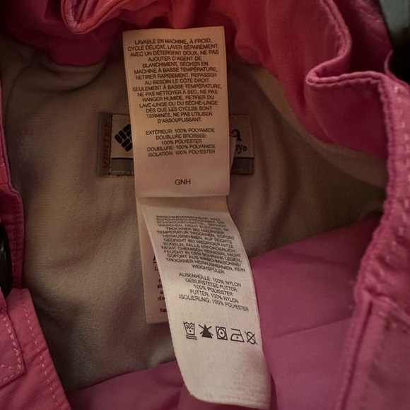 Columbia Youth Snow Pants Pink 10/12 – Waterproof Insulated Winter Gear - Picture 7 of 8